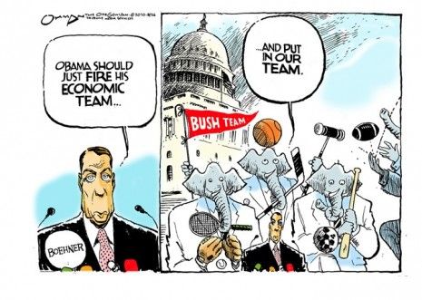 Bush&amp;#039;s team on deck