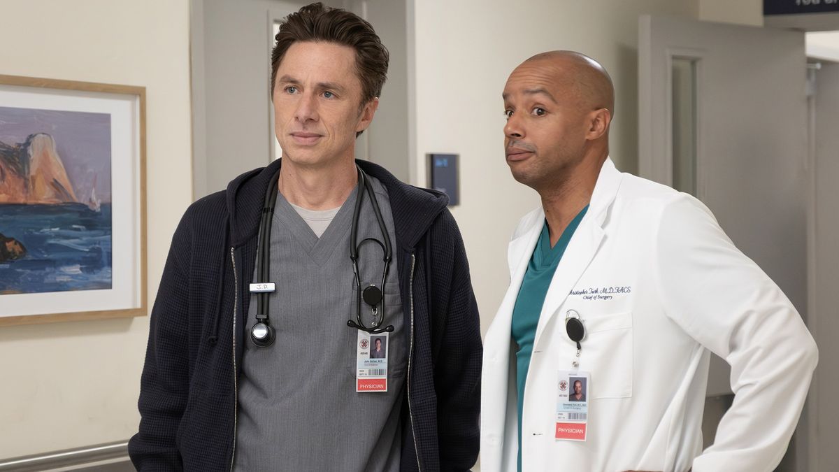 What is the release date for Scrubs season 10 episode 3 on Hulu and Disney+?
