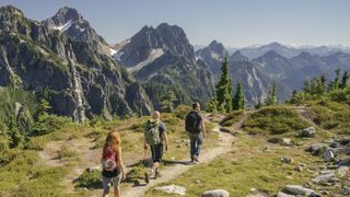 Hikers in the North Cascades National Park