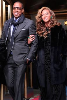Beyonce and Jay Z at President Obama's inauguration