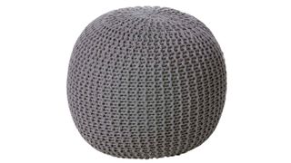 Urban Shop Round Knit Pouf