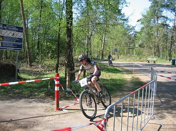 Mary racing in the Netherlands.