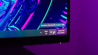 Volume level on the Windows 11 taskbar