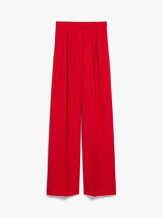 Wool Trousers, Red | "rimini" Max Mara