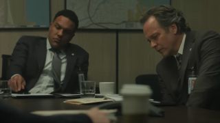 O-T Fagbenle and Peter Sarsgaard on Presumed Innocent.