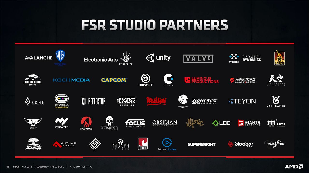 AMD FidelityFX Super Resolution slide deck