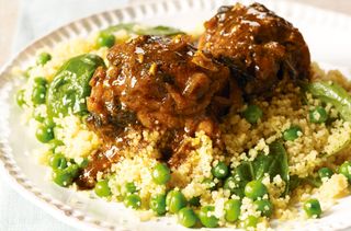 Baked spiced chicken with couscous