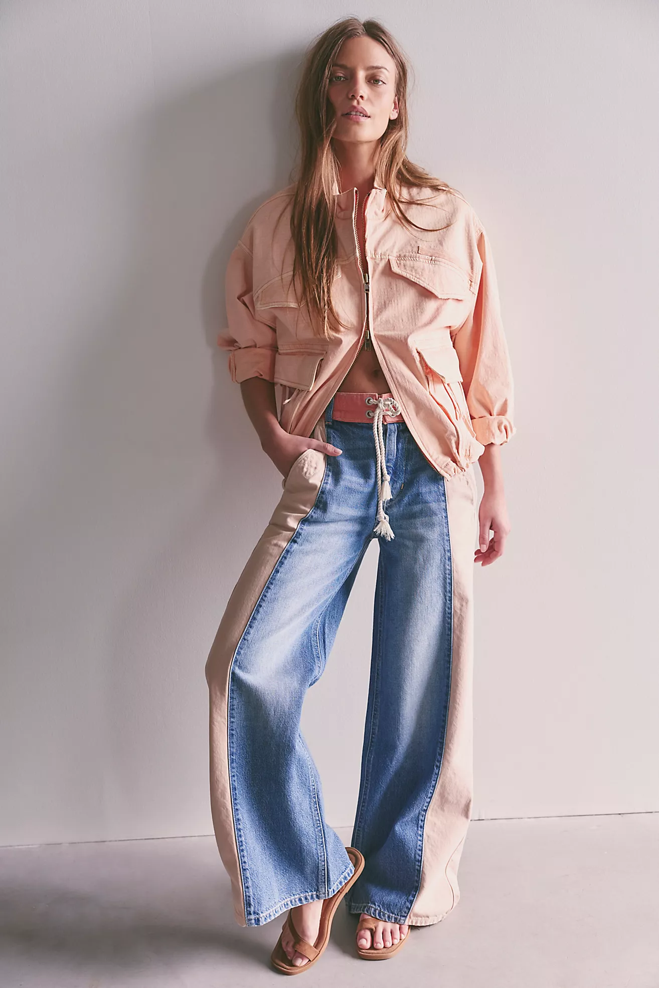 We the Free Slow Tides Wide-Leg Jeans