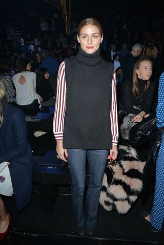Olivia Palermo Front Row At Paris Fashion Week, 2015