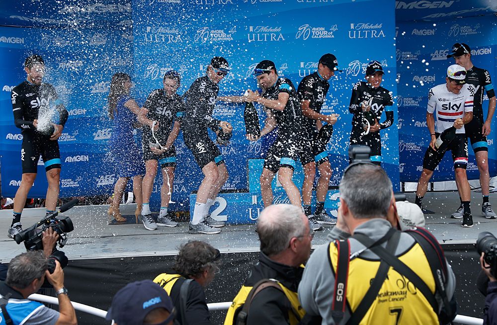 Team Sky won the overall team competition