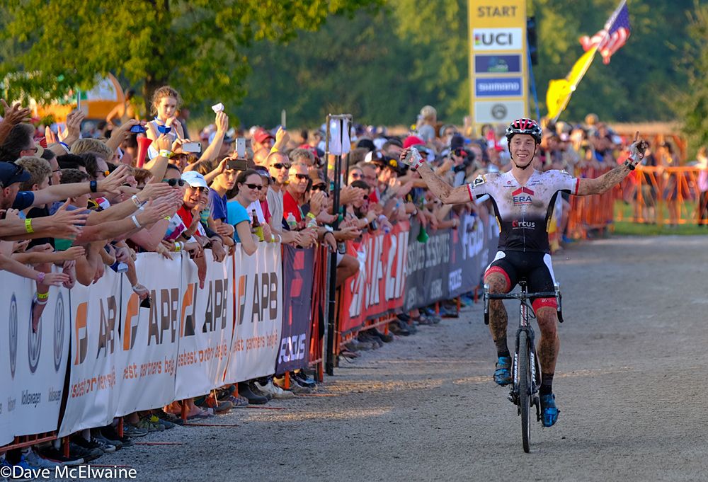 Laurens Sweeck (BEL) was ecstatic with his third place finish