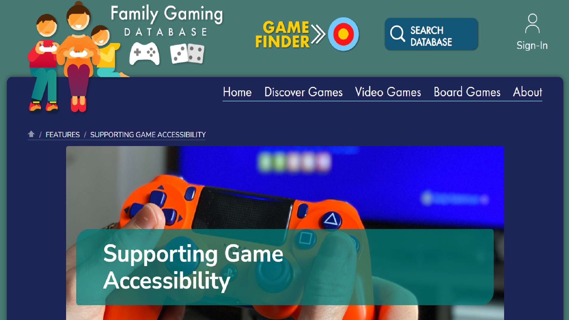 Family Gaming Database