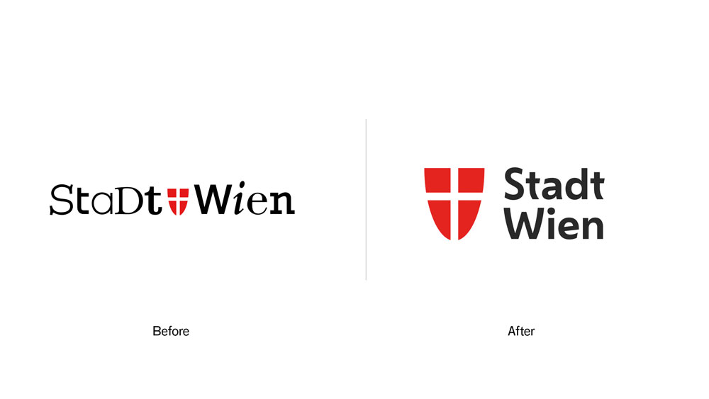 Brand typography: City of Vienna