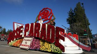 Scenes from the Rose Parade along Colorado Ave. on Saturday, Jan. 1, 2022 in Los Angeles, CA.