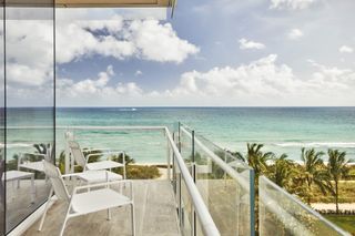 Four Seasons at The Surf Club Miami hotel balcony