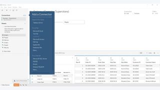 Tableau’s relationship manager with cross database join menu open