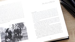 An open LifeBook book, showing text and images