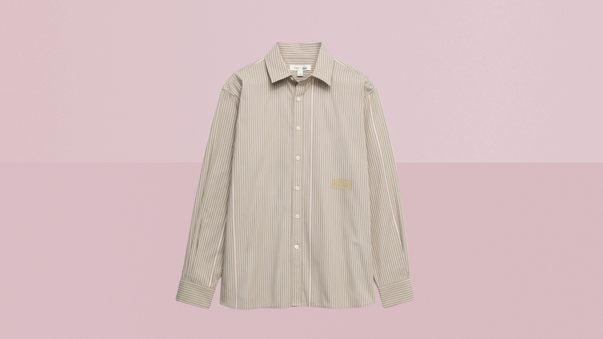 M&amp;amp;S x Aries Pure Cotton Striped Shirt