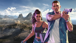 Elder Scrolls 6 screenshot with GTA 6 characters over it