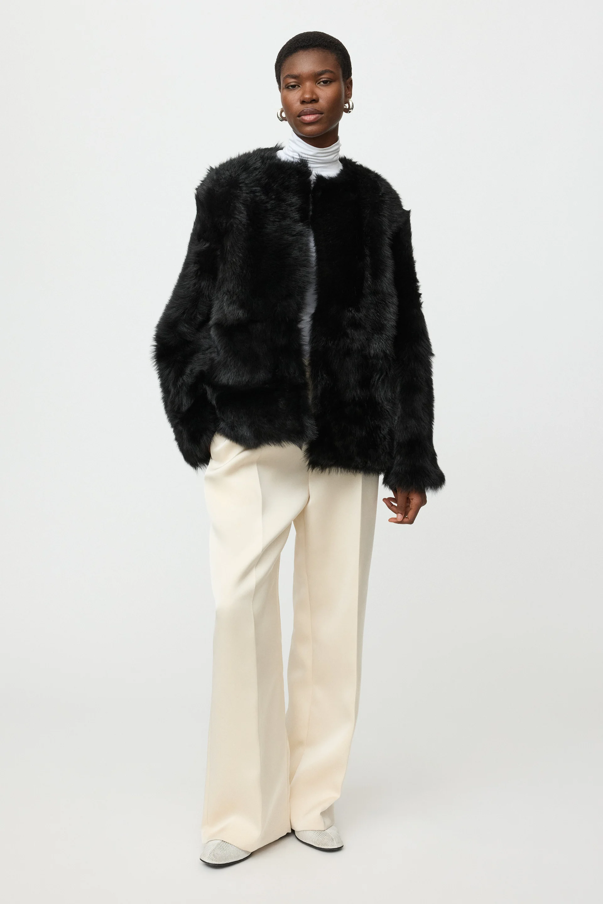 soft goat, Shearling Jacket
