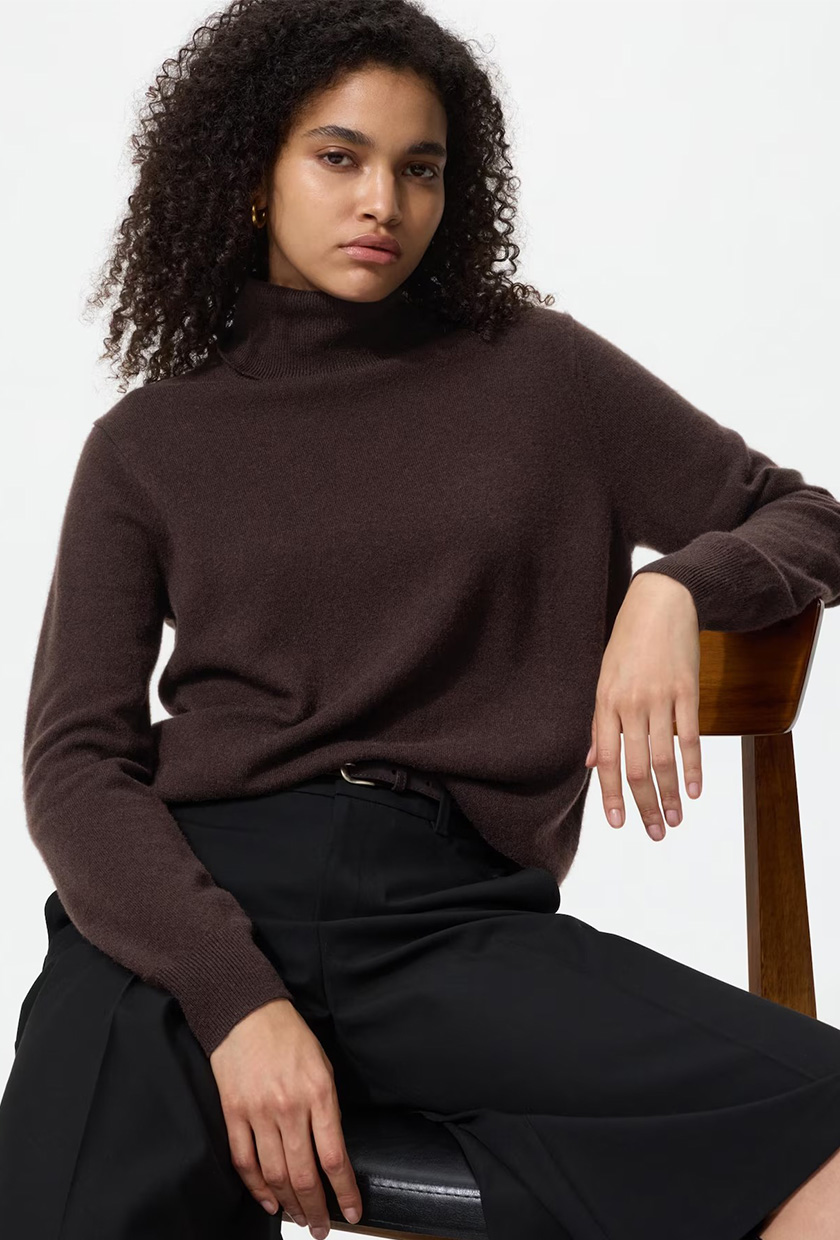 100% Cashmere Turtleneck Jumper