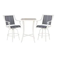 Style Selections Crestview 3-Piece Bar Height Patio Dining Set Style Selections Crestview 3-Piece Bar Height Patio Dining Set