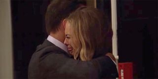 The Bachelorette 2019 Season 15 Chris Harrison hugs crying Hannah Brown ABC