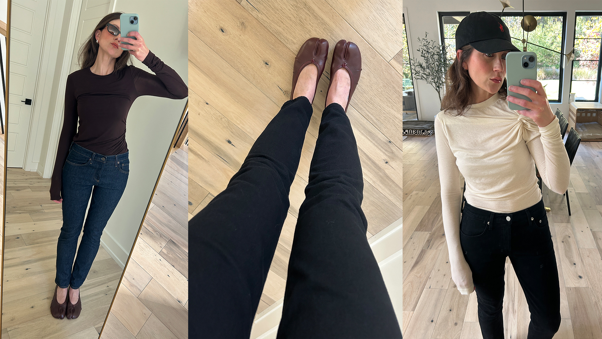 Agolde Cocktail Jeans try-on