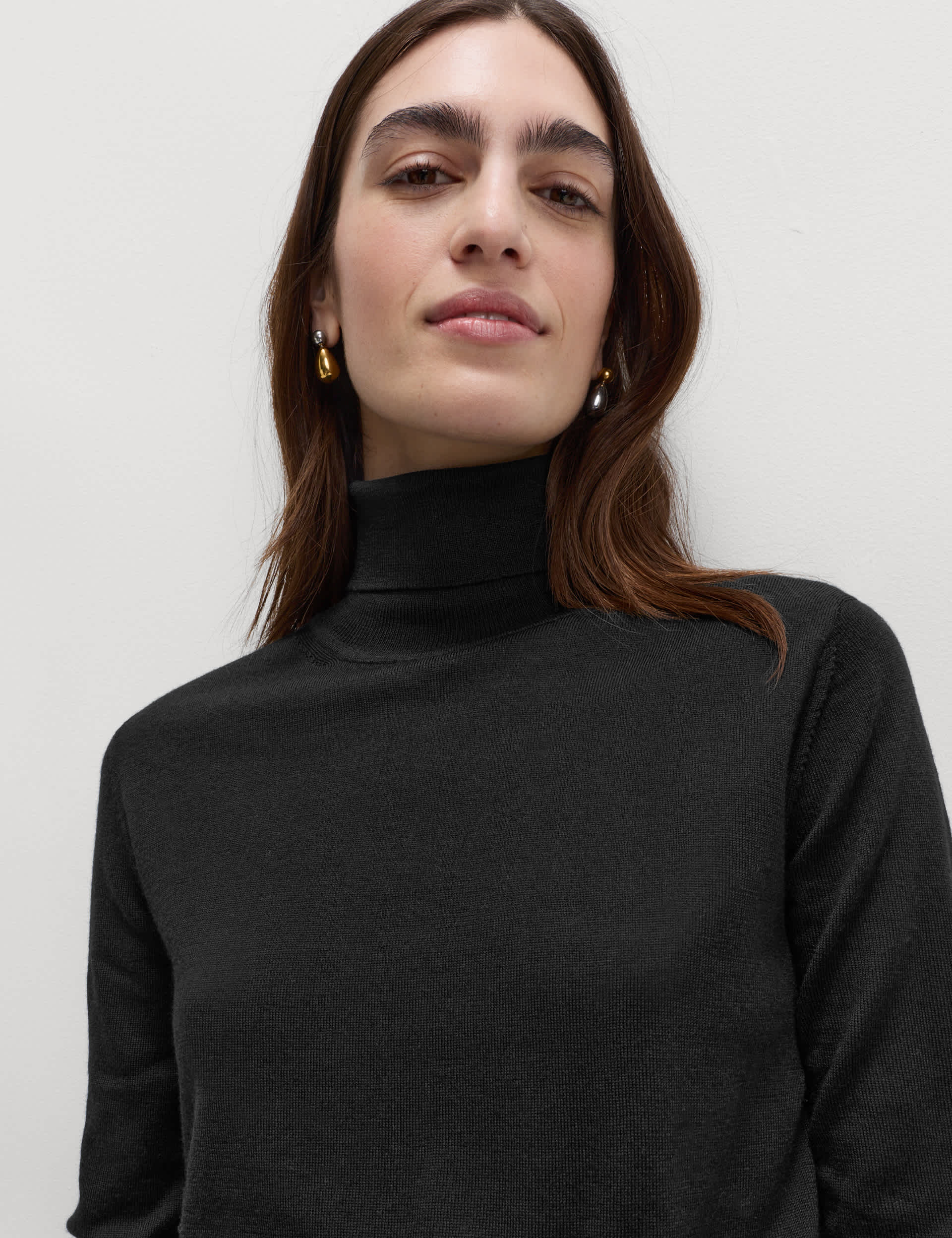 Pure Merino Wool Roll Neck Jumper