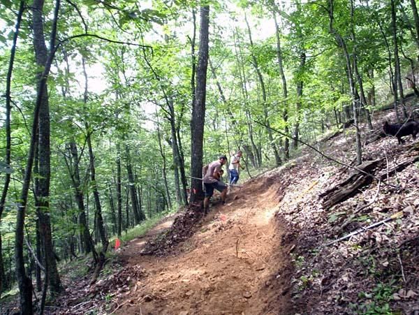 More trailwork.