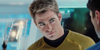 Chris Pine as Captain Kirk in Star Trek