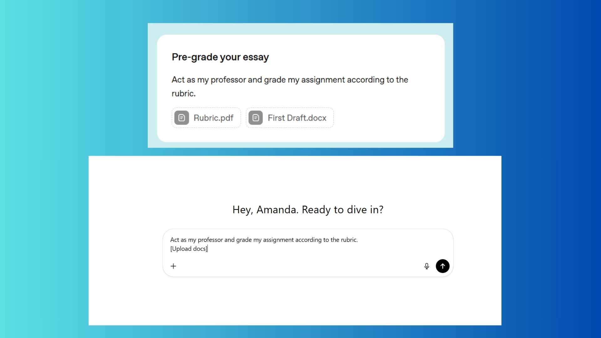screenshot of prompt