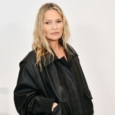 Kate Moss wearing the piecey waves hair trend