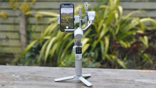 DJI RS 4 Mini outdoors on a table