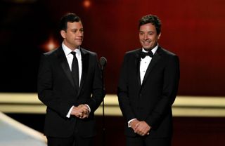 emmys - jimmy fallon and kimmel