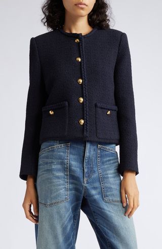 Iman Crop Tweed Jacket