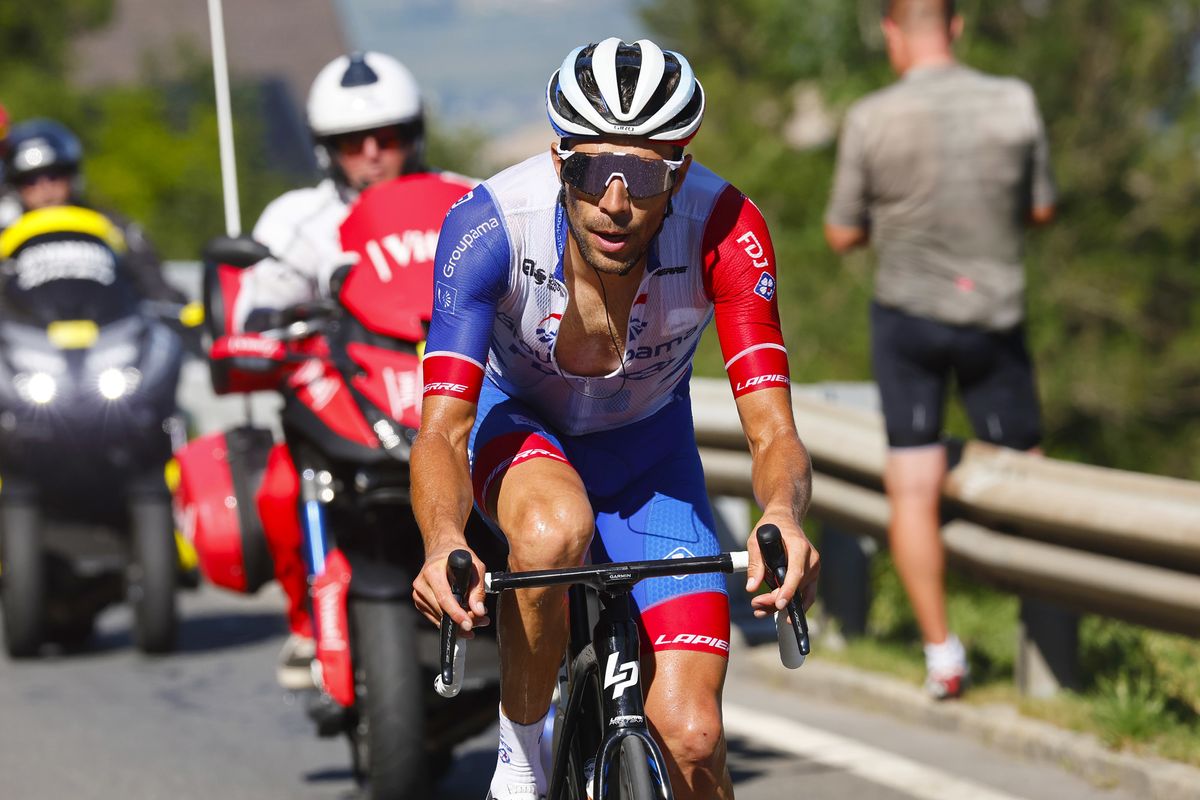 Tour de France 2022 - 109th Edition - 9th stage Aigle - Chatel les portes du Soleil 183 km - 09/07/2022 - Thibaut Pinot (FRA - Groupama - FDJ) - photo Luca Bettini/SprintCyclingAgency&Acirc;&copy;2022