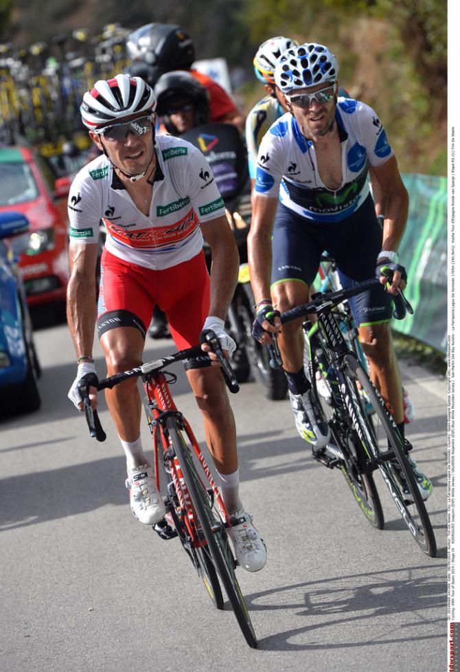 Joaquim Rodr&iacute;guez (Katusha) and Alejandro Valverde (Movistar)