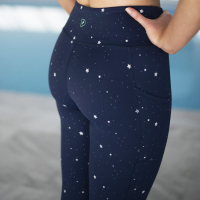 9. Pokita Navy Star Leggings
RRP: £55
With the cold weather creeping in, it's time to swap out shorts for comfy leggings once again, and these starry leggings from British brand Pokita are a great way to liven up your kit list for 2022. They're made from Repreve material, which recycles plastic bottles into high performance fabric, are sweat-wicking and quick-drying, with a handy drawstring waistband. 