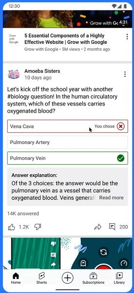 YouTube's new quiz feature coming to qualified creators.