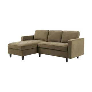 DUSK Sloane Left Hand Storage Chaise Sofa - Olive