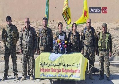 U.S.-backed Kurdish-led Syrian forces announced their plan Sunday to retake the Islamic State group's de facto capital of Raqqa