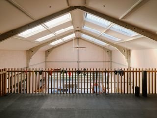 arc polo farm by droo interior of stables