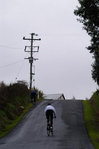 Training on the hills of Northern Tasmania near Sheffield.