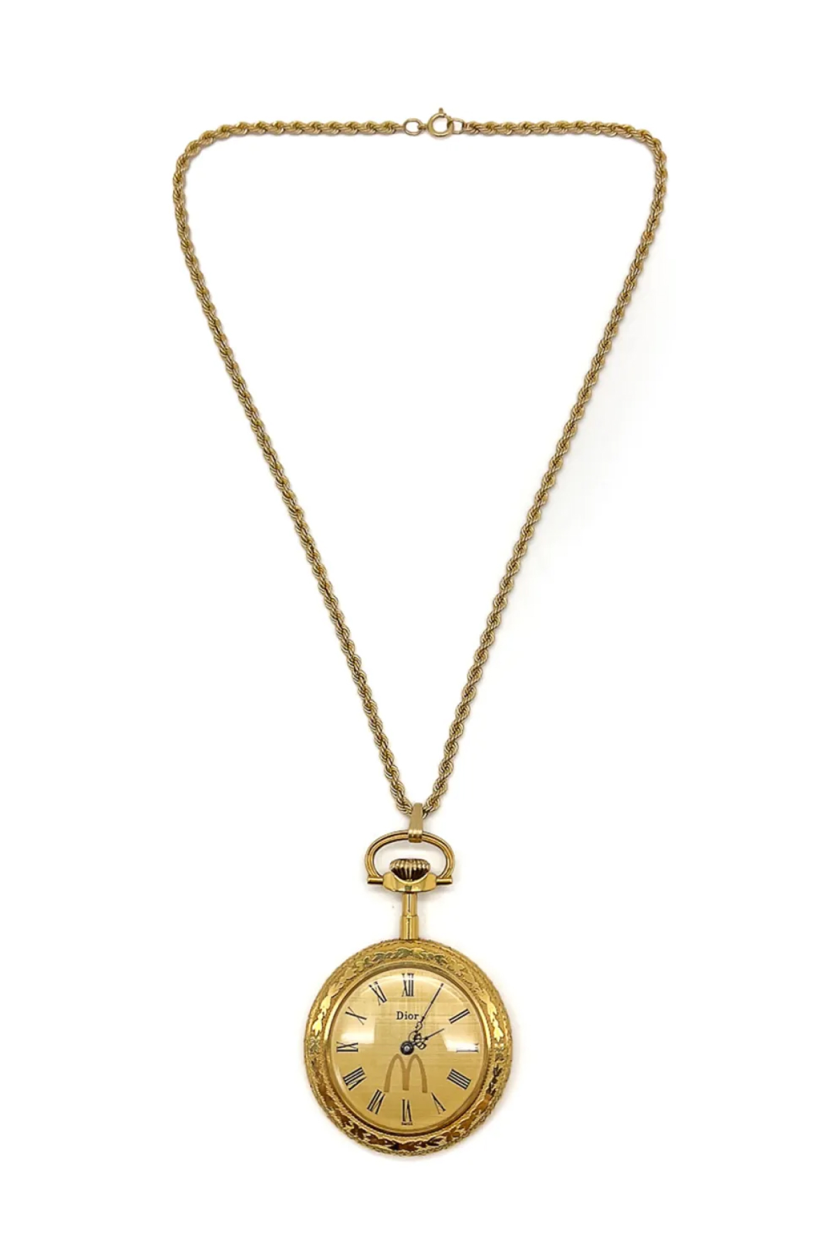 Christian Dior 1980s Pendant Watch Necklace | One Size
