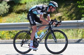 Pieter Serry (Etixx-QuickStep) decided to go alone on the early slopes of the Col d'Allos