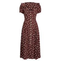 Ruffled Polka-Dot Crepe Midi Dress, £265 | Ralph Lauren