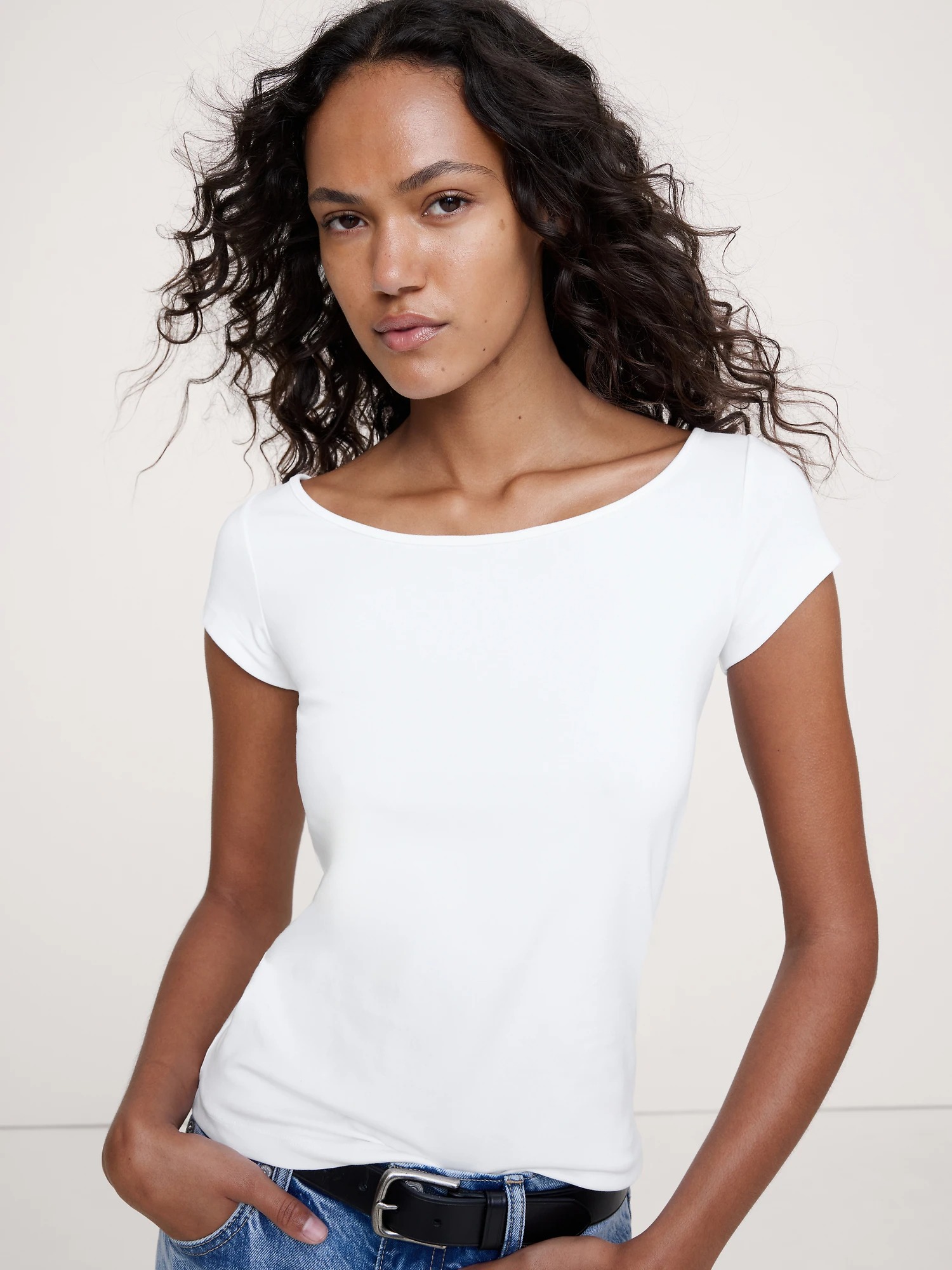 Banana Republic, Refined Scoop-Neck T-Shirt