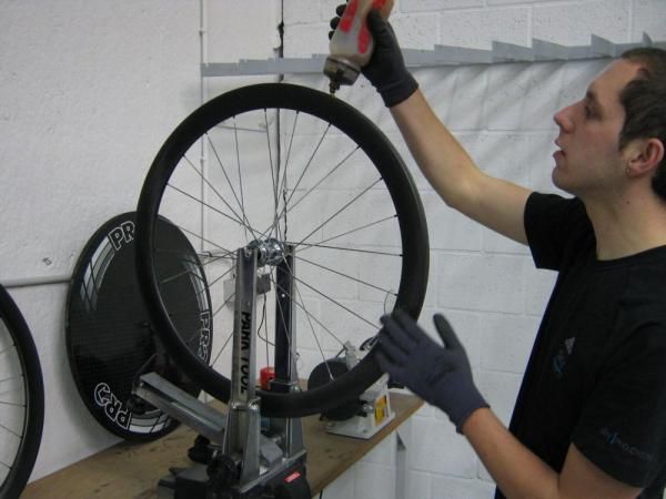 Adeshive is applied to the rim