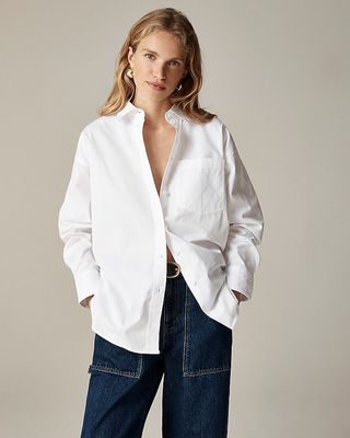 jcrew Étienne Oversized Shirt in Lightweight Oxford